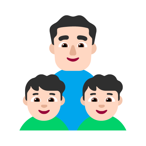 Keluarga - Pria: Warna Kulit Cerah, Anak laki-laki: Warna Kulit Cerah, Anak laki-laki: Warna Kulit Cerah