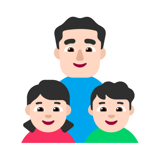 Keluarga - Pria: Warna Kulit Cerah, Anak perempuan: Warna Kulit Cerah, Anak laki-laki: Warna Kulit Cerah