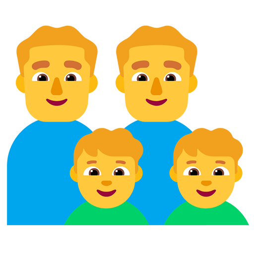 Keluarga: Pria, Pria, Anak Laki-Laki, Anak Laki-Laki