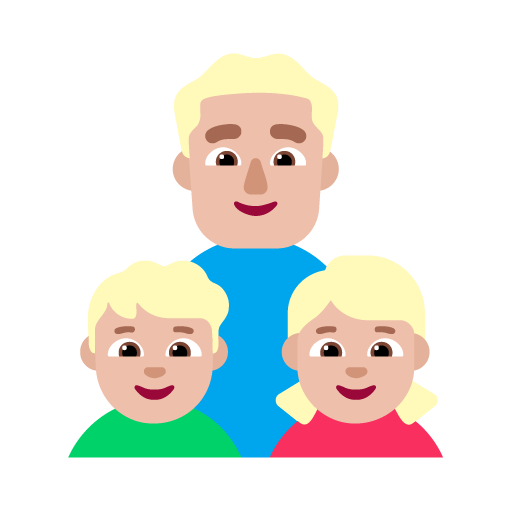 Keluarga - Pria: Warna Kulit Cerah-Sedang, Anak laki-laki: Warna Kulit Cerah-Sedang, Anak perempuan: Warna Kulit Cerah-Sedang