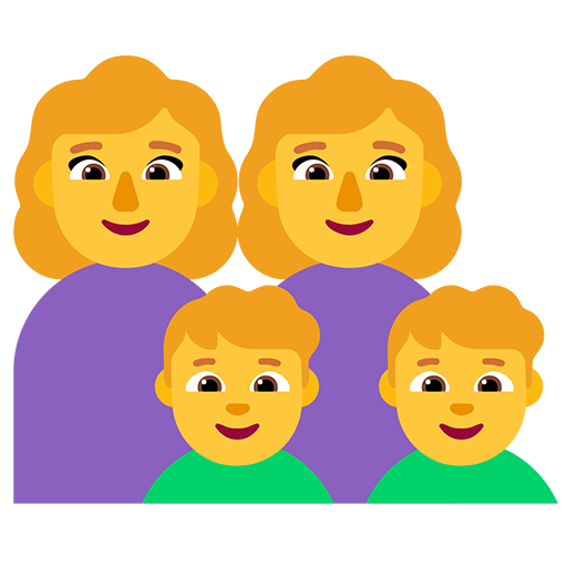 Keluarga: Wanita, Wanita, Anak Laki-Laki, Anak Laki-Laki