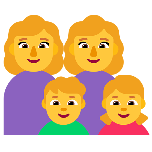 Keluarga: Wanita, Wanita, Anak Laki-Laki, Anak Perempuan