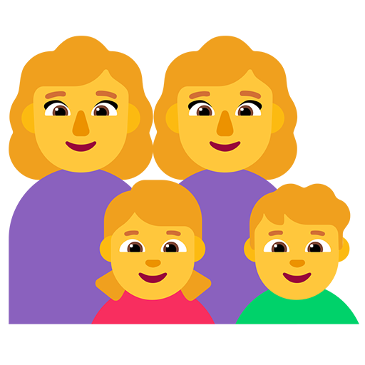 Keluarga: Wanita, Wanita, Anak Perempuan, Anak Laki-Laki