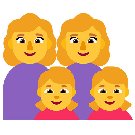 Keluarga: Wanita, Wanita, Anak Perempuan, Anak Perempuan