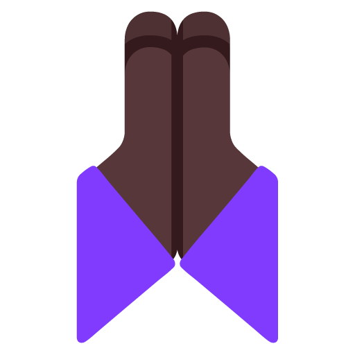 Tangan terkatup: Warna Kulit Gelap