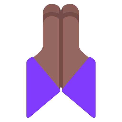 Tangan terkatup: Warna Kulit Gelap-Sedang