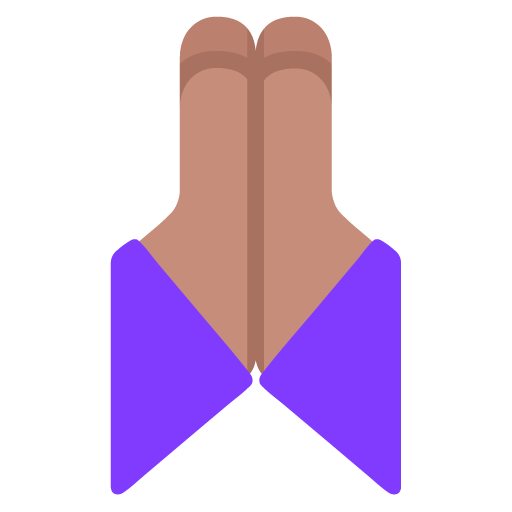 Tangan terkatup: Warna Kulit Sedang