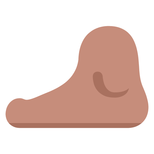 Telapak kaki: Warna Kulit Sedang