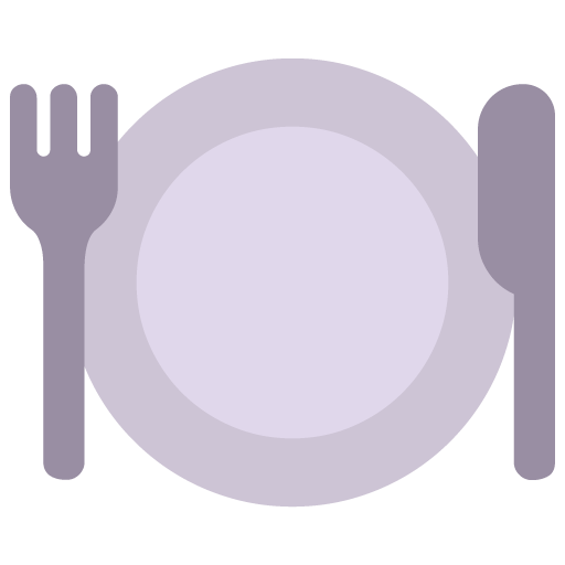 Cuchillo Y Tenedor Con Un Plato