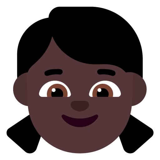Anak perempuan: Warna Kulit Gelap