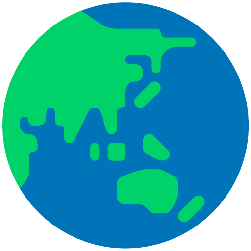 Globo Terráqueo Mostrando Asia Y Australia