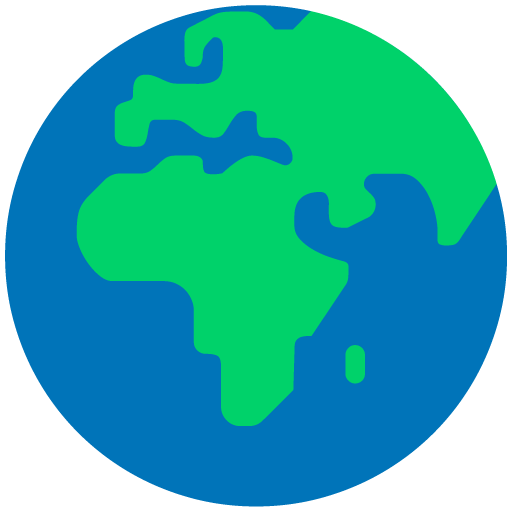 Globo Terráqueo Mostrando Europa Y África