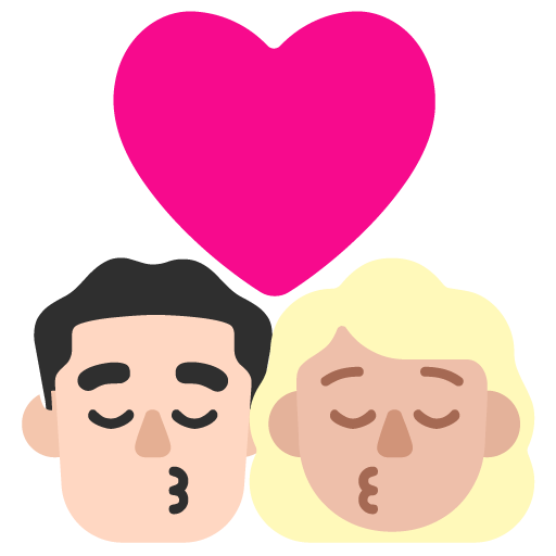Beso - Hombre: Tono de Piel Claro, Mujer: Tono de Piel Claro Medio