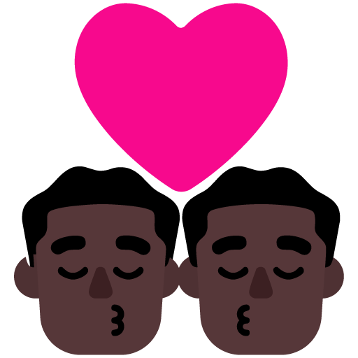 Ciuman: Pria, Pria, Warna Kulit Gelap