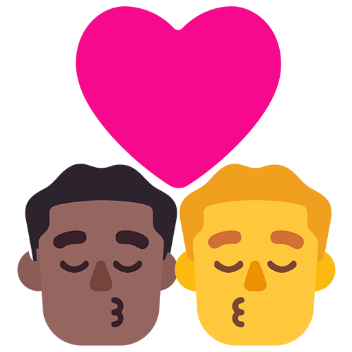 Beso - Hombre: Tono de Piel Oscuro Medio, Hombre: Sin Tono de Piel