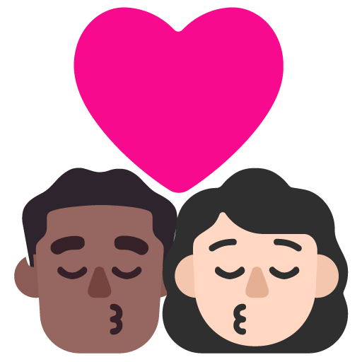 Beso - Hombre: Tono de Piel Oscuro Medio, Mujer: Tono de Piel Claro