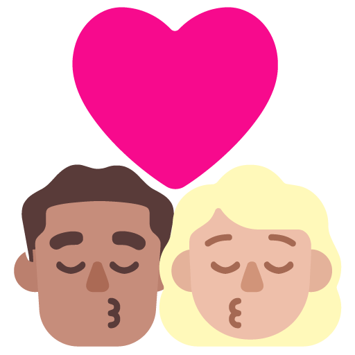 Beso - Hombre: Tono de Piel Medio, Mujer: Tono de Piel Claro Medio