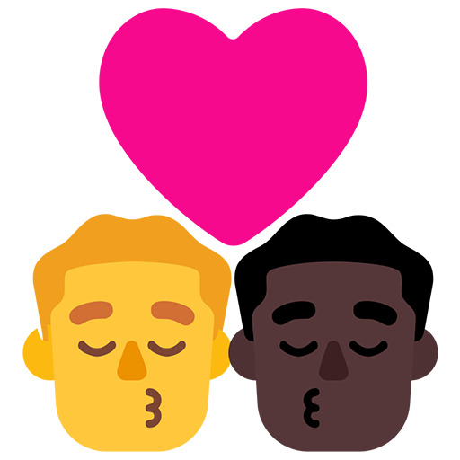 Beso - Hombre: Sin Tono de Piel, Hombre: Tono de Piel Oscuro