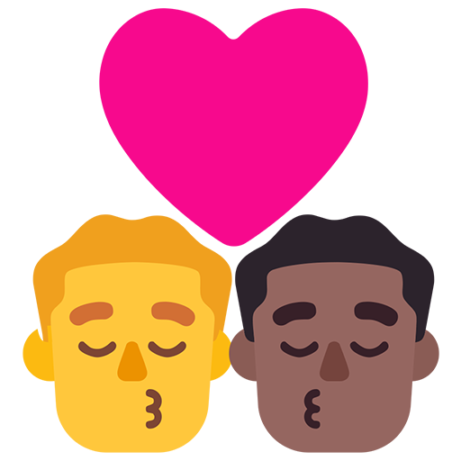 Beso - Hombre: Sin Tono de Piel, Hombre: Tono de Piel Oscuro Medio