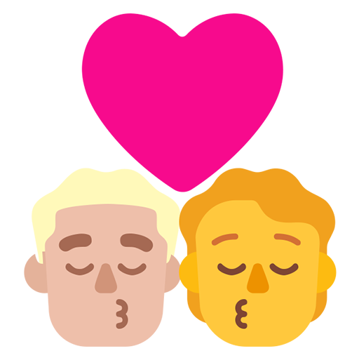 Beso: Hombre, Persona, Tono de Piel Claro Medio, Sin Tono de Piel