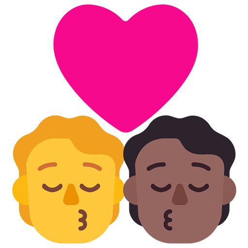 Beso: Hombre, Persona, Sin Tono de Piel, Tono de Piel Oscuro Medio