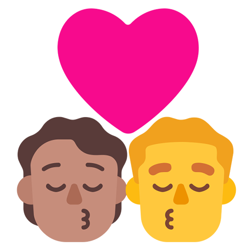 Beso: Persona, Hombre, Tono de Piel Medio, Sin Tono de Piel