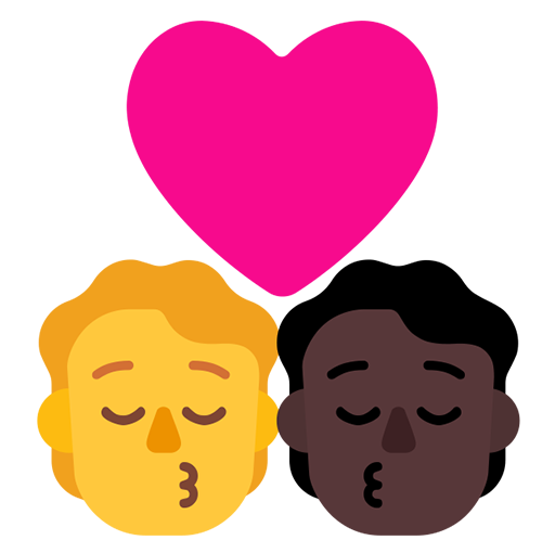 Beso: Persona, Persona, Sin Tono de Piel, Tono de Piel Oscuro