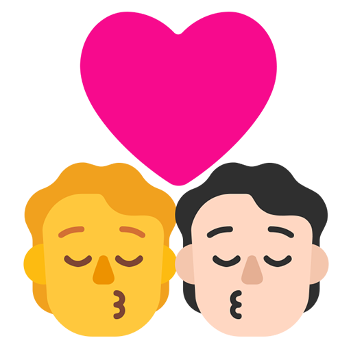 Beso: Persona, Persona, Sin Tono de Piel, Tono de Piel Claro