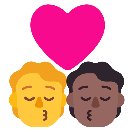 Beso: Persona, Persona, Sin Tono de Piel, Tono de Piel Oscuro Medio