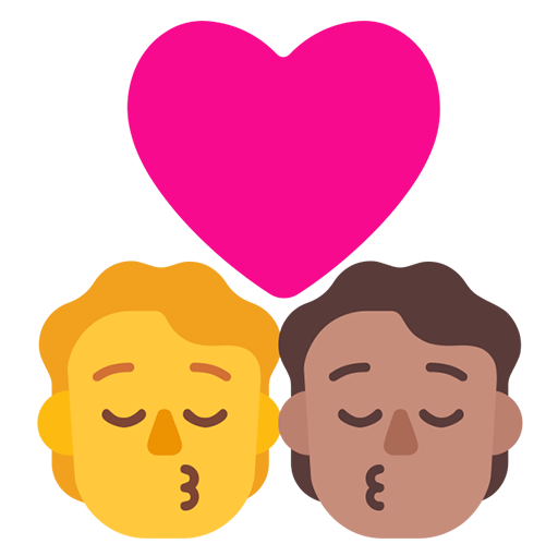 Beso: Persona, Persona, Sin Tono de Piel, Tono de Piel Medio