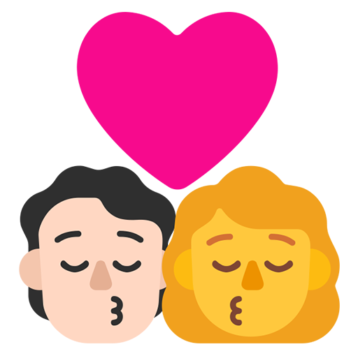 Beso: Persona, Mujer, Tono de Piel Claro, Sin Tono de Piel