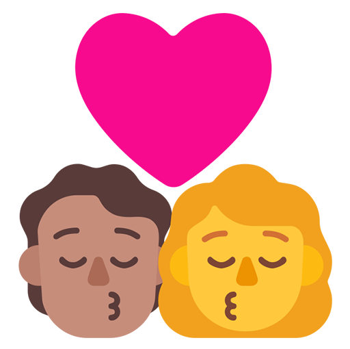 Beso: Persona, Mujer, Tono de Piel Medio, Sin Tono de Piel
