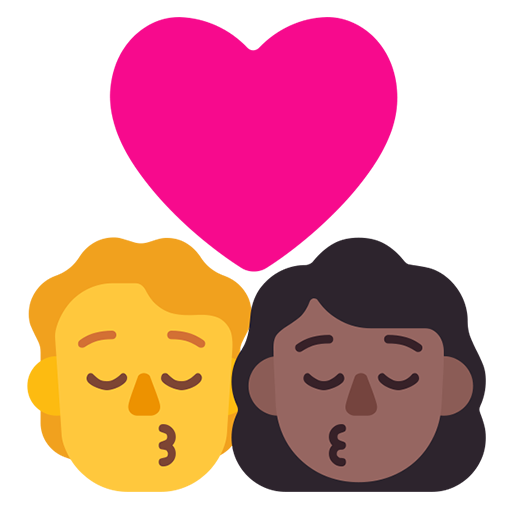 Beso: Persona, Mujer, Sin Tono de Piel, Tono de Piel Oscuro Medio