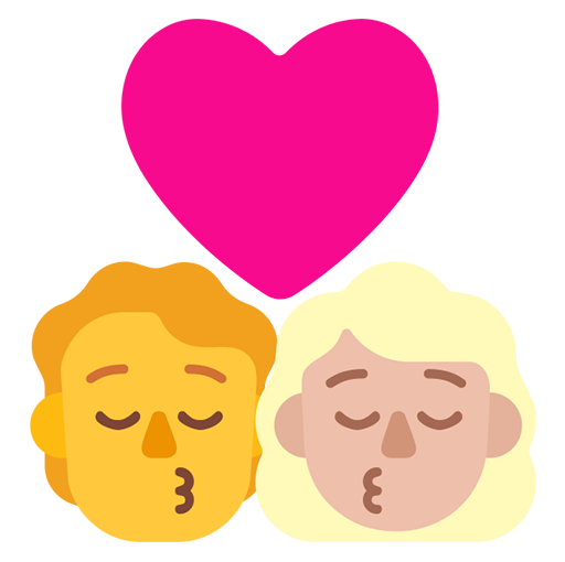 Beso: Persona, Mujer, Sin Tono de Piel, Tono de Piel Claro Medio