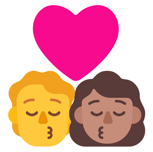 Beso: Persona, Mujer, Sin Tono de Piel, Tono de Piel Medio