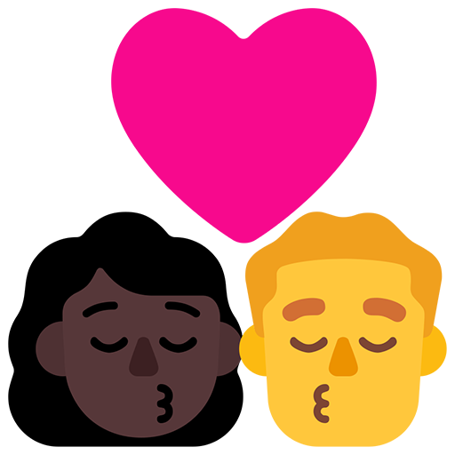 Beso - Mujer: Tono de Piel Oscuro, Hombre: Sin Tono de Piel