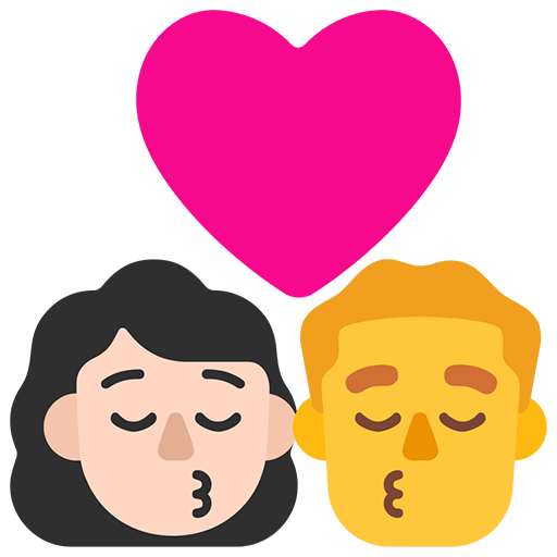Beso - Mujer: Tono de Piel Claro, Hombre: Sin Tono de Piel