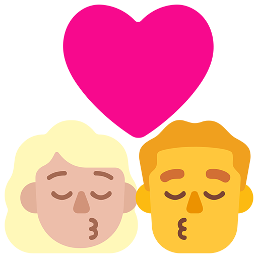 Beso - Mujer: Tono de Piel Claro Medio, Hombre: Sin Tono de Piel