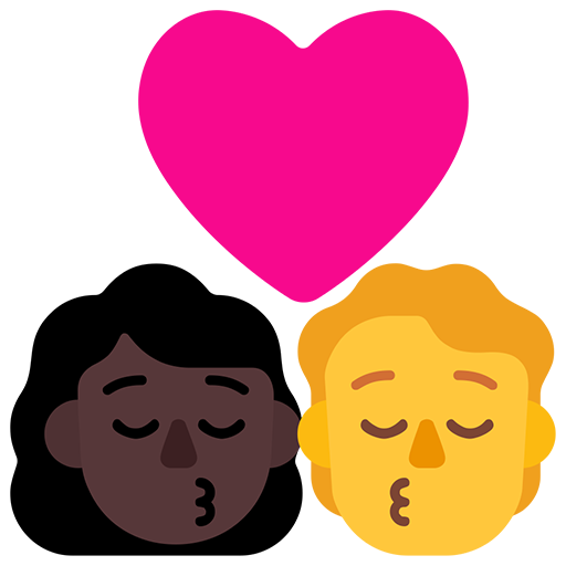 Beso: Mujer, Persona, Tono de Piel Oscuro, Sin Tono de Piel
