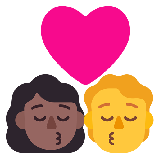 Beso: Mujer, Persona, Tono de Piel Oscuro Medio, Sin Tono de Piel