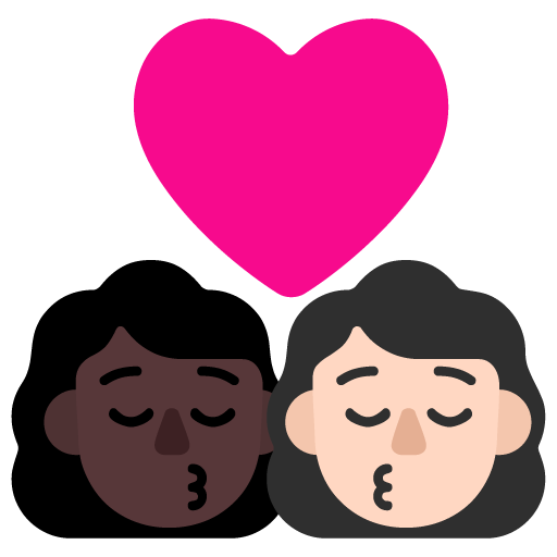 Ciuman: Wanita, Wanita, Warna Kulit Gelap, Warna Kulit Cerah