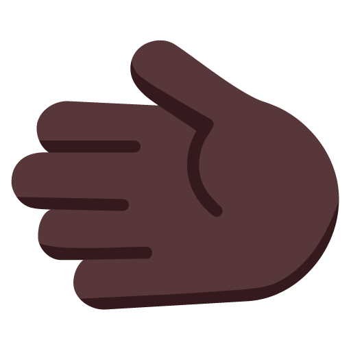 Tangan menghadap kiri: Warna Kulit Gelap