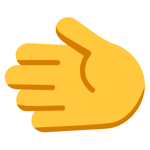 Tangan menghadap kiri