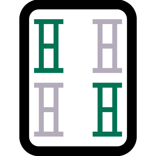 Ficha de Mahjong Cuatro de Bambúes