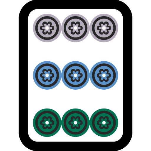 Ficha de Mahjong Nueve de Círculos