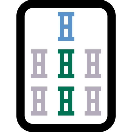 Ficha de Mahjong Siete de Bambúes