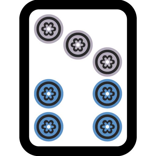 Ficha de Mahjong Siete de Círculos