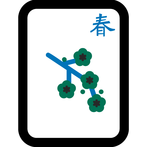 Ficha de Mahjong Primavera
