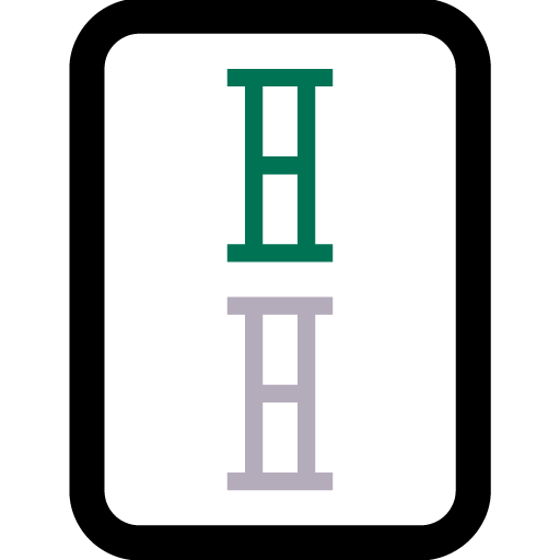 Ficha de Mahjong Dos de Bambúes