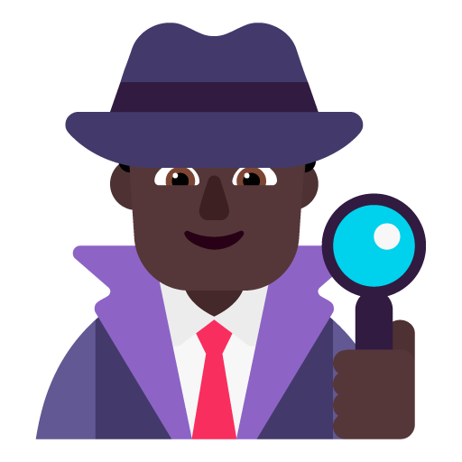 Detective Hombre: Tono de Piel Oscuro